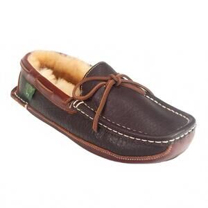 NEW CLOUD NINE men's leather driving moccasin in chocolate
